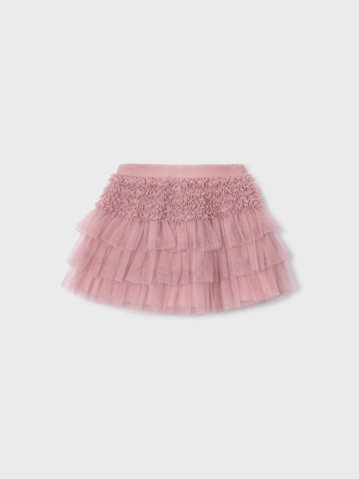 Saia tul folhos Quartzo (Rosa)  para Menina - Mayoral