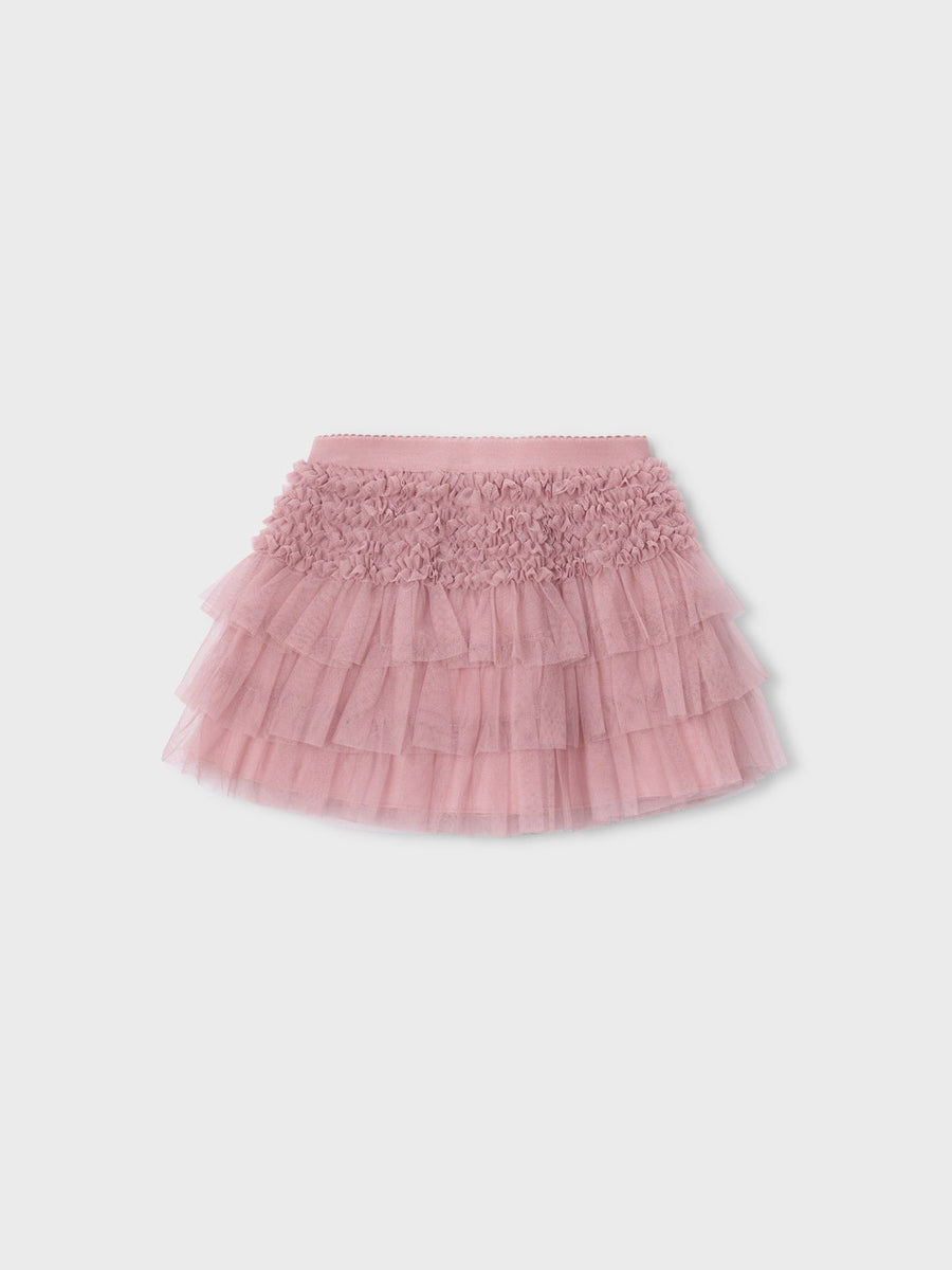 Saia tul folhos Quartzo (Rosa)  para Menina - Mayoral