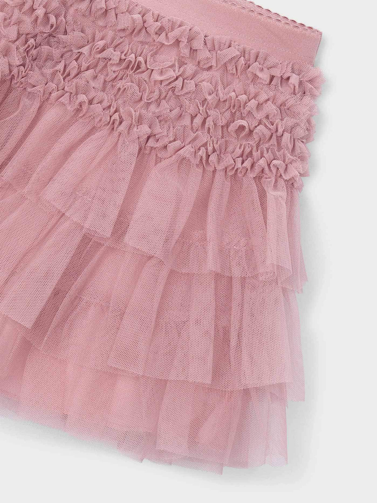 Saia tul folhos Quartzo (Rosa)  para Menina - Mayoral