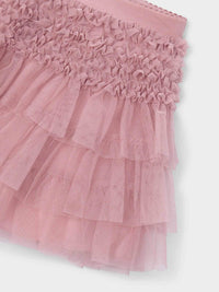 Saia tul folhos Quartzo (Rosa)  para Menina - Mayoral