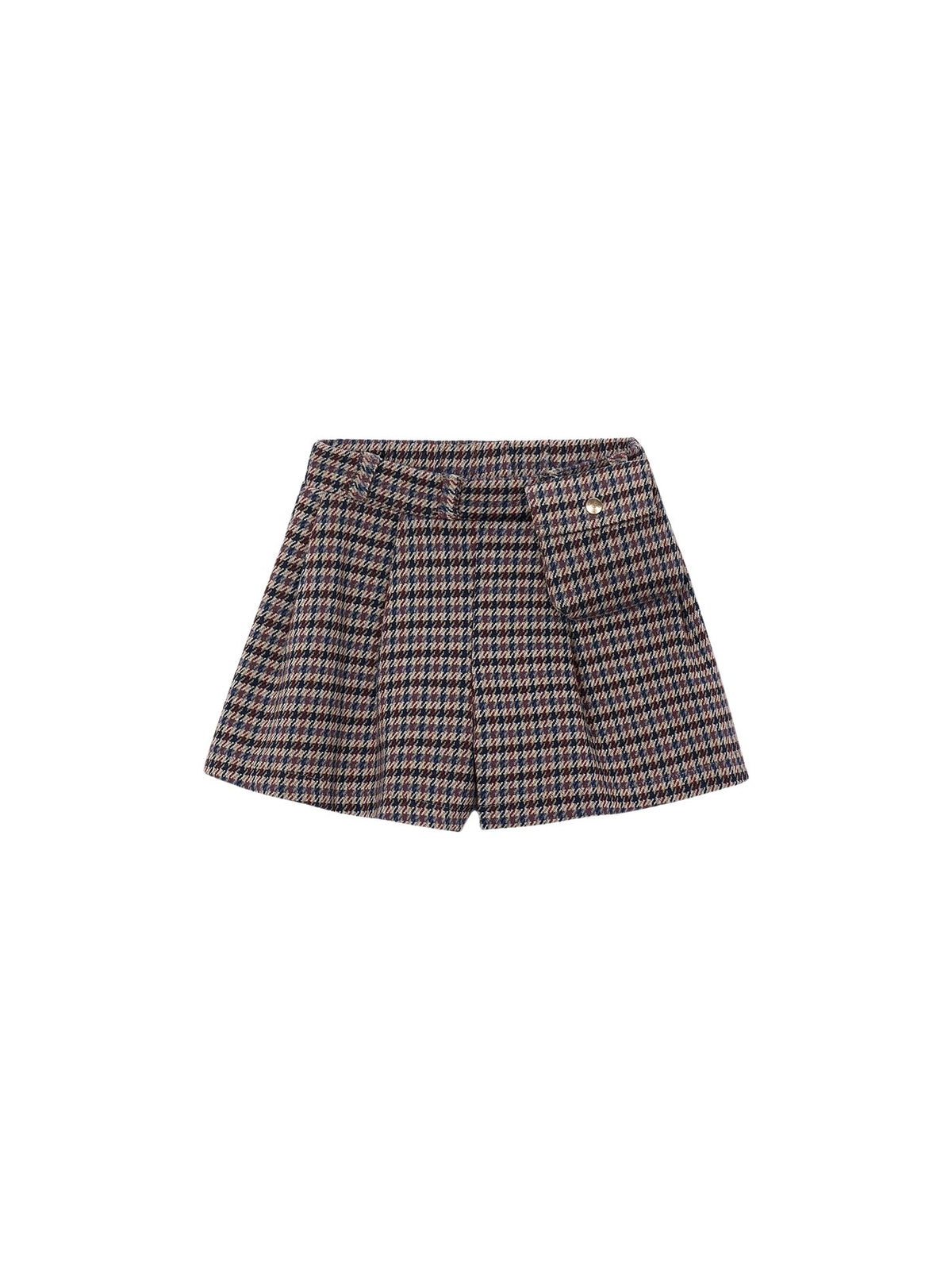 Bermuda xadrez com bolso Canela (Castanho Claro)  para Menina - Mayoral
