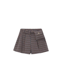 Bermuda xadrez com bolso Canela (Castanho Claro)  para Menina - Mayoral