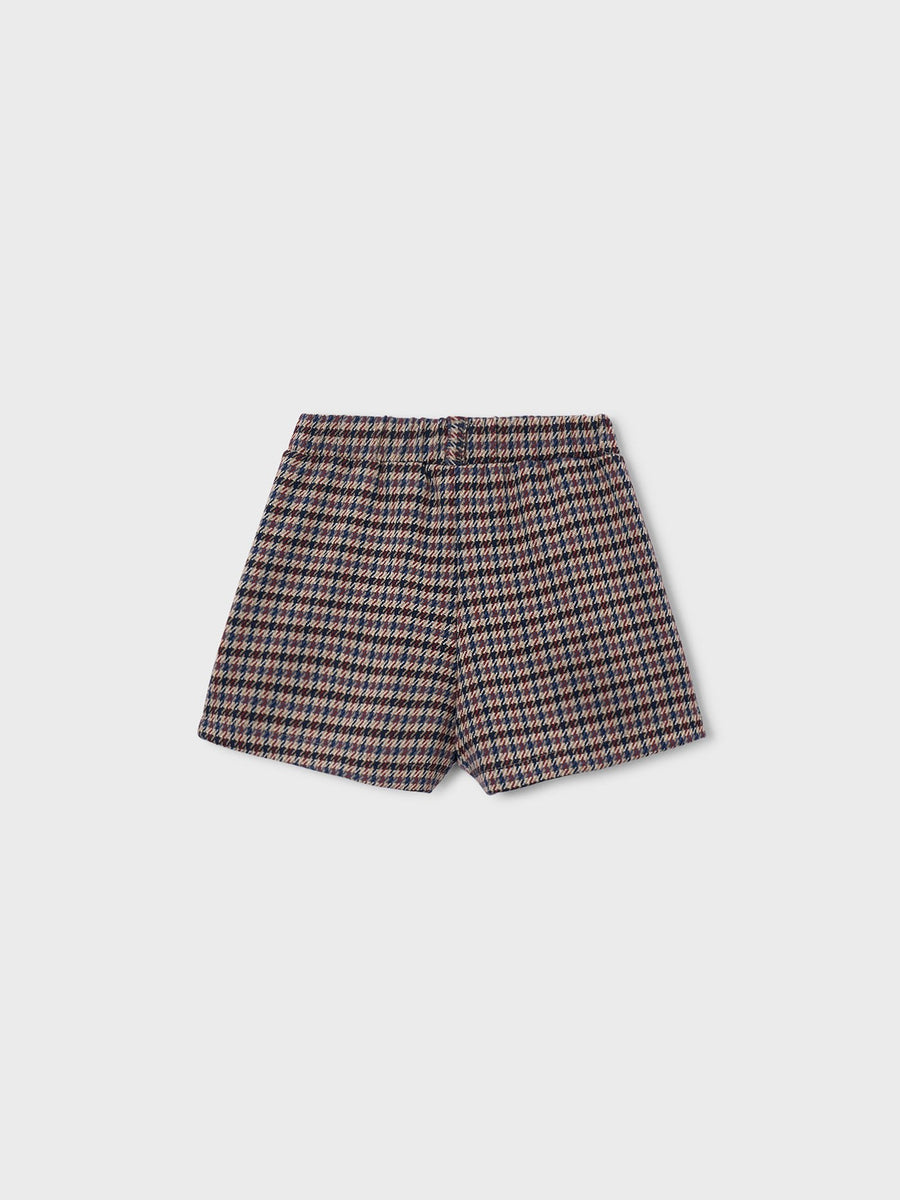 Bermuda xadrez com bolso Canela (Castanho Claro)  para Menina - Mayoral