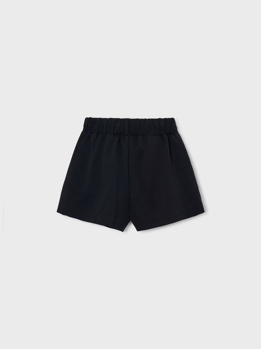 Bermuda cinto trespasse Preto (Preto)  para Menina - Mayoral