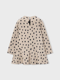 Vestido jaquard c/bolsa Quinoa vig (Bege)  para Menina - Mayoral