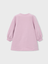 Vestido felpa serigrafia Rosa malva (Lilás)  para Menina - Mayoral