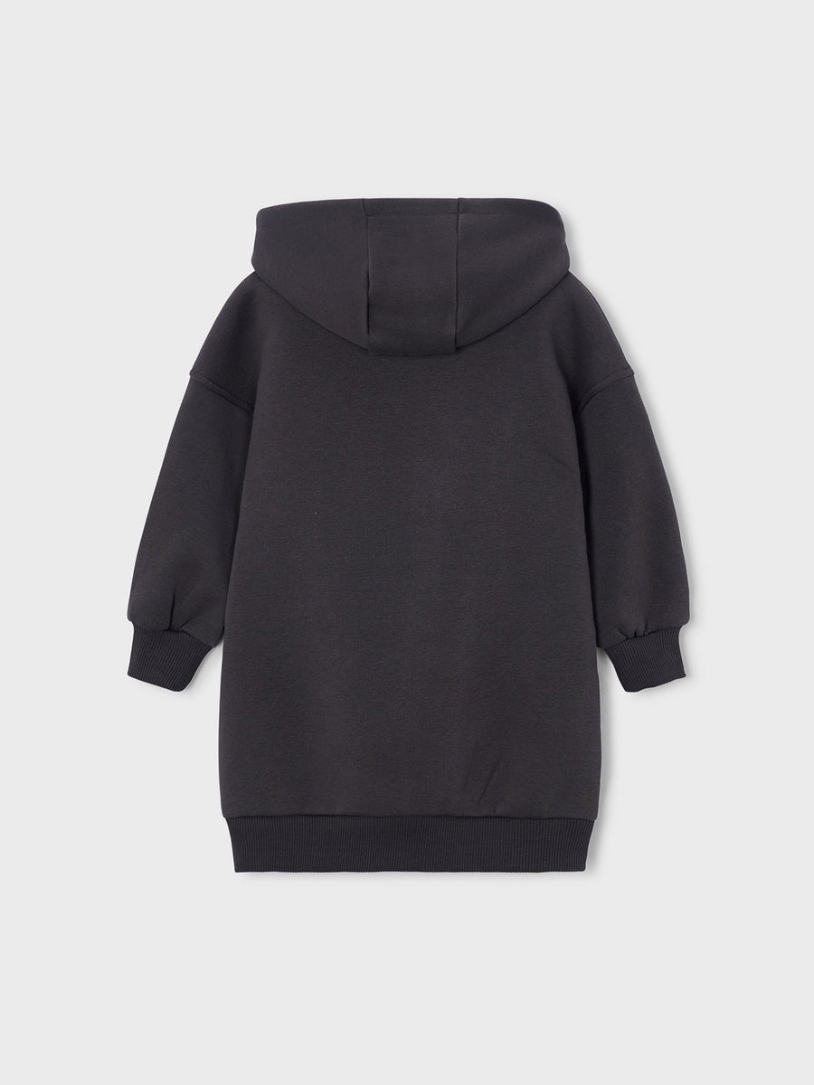Vestido felpa carapuço Carvão (Cinza Escuro)  para Menina - Mayoral