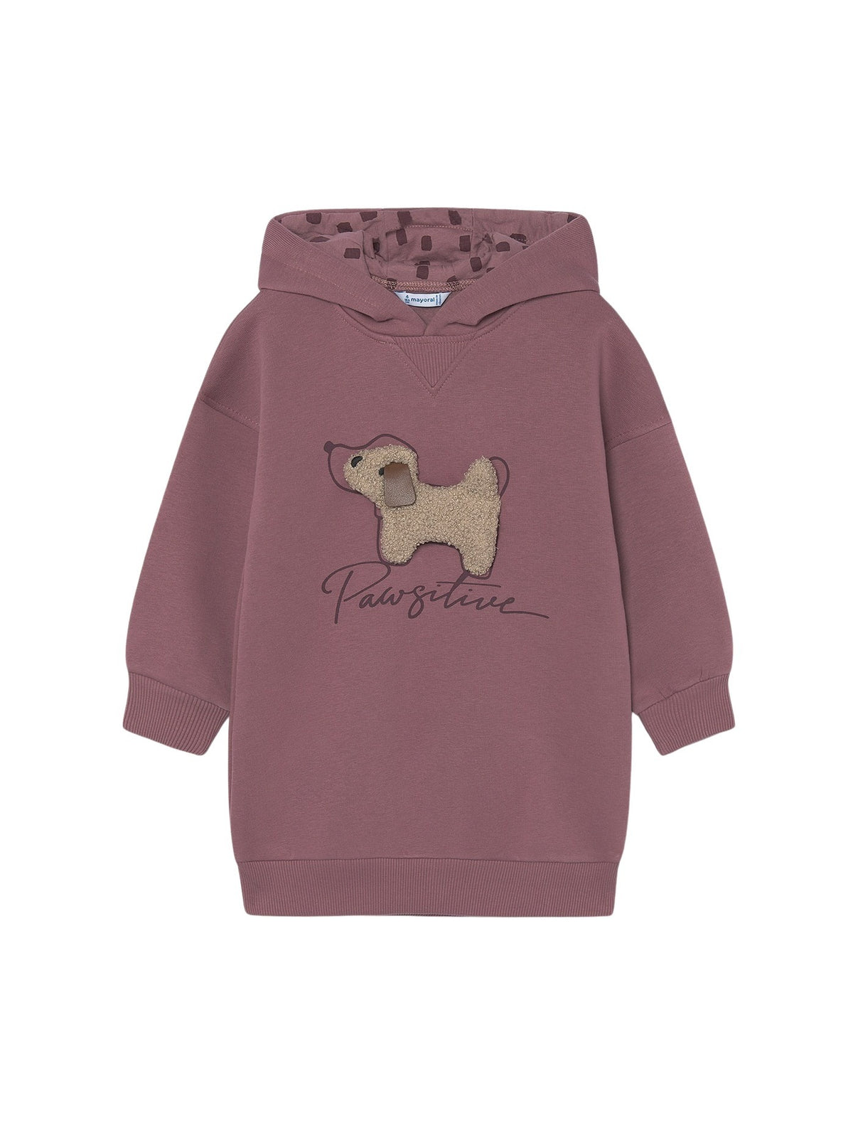 Vestido felpa carapuço Violeta (Violeta)  para Menina - Mayoral