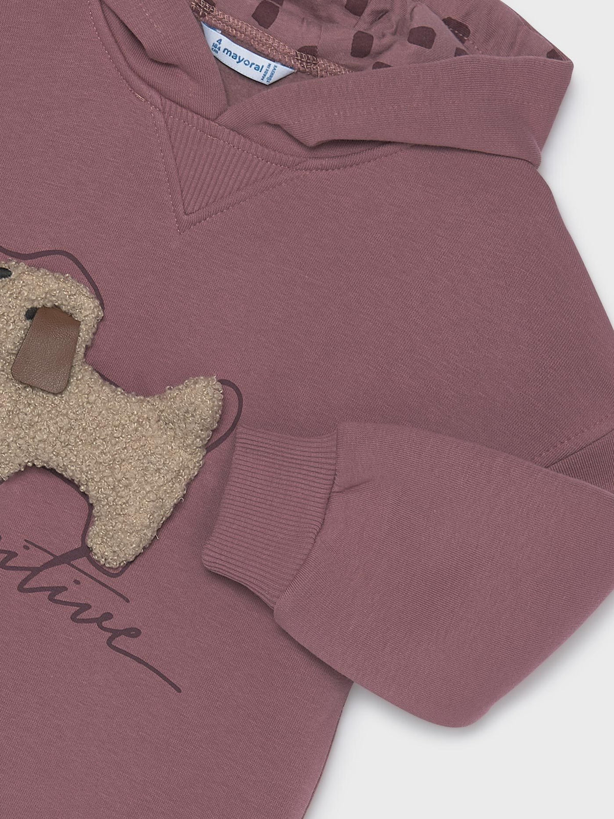 Vestido felpa carapuço Violeta (Violeta)  para Menina - Mayoral