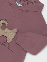 Vestido felpa carapuço Violeta (Violeta)  para Menina - Mayoral
