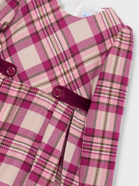Vestido xadrez Framboesa (Vermelho Escuro)  para Menina - Mayoral