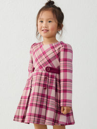 Vestido xadrez Framboesa (Vermelho Escuro)  para Menina - Mayoral
