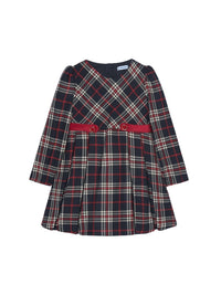 Vestido xadrez Marinho (Marinho)  para Menina - Mayoral