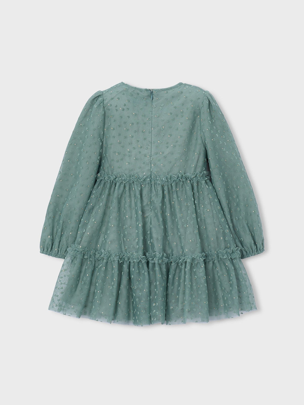 Vestido tule fantasia Loureiro (Azeitona)  para Menina - Mayoral