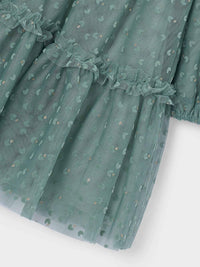 Vestido tule fantasia Loureiro (Azeitona)  para Menina - Mayoral