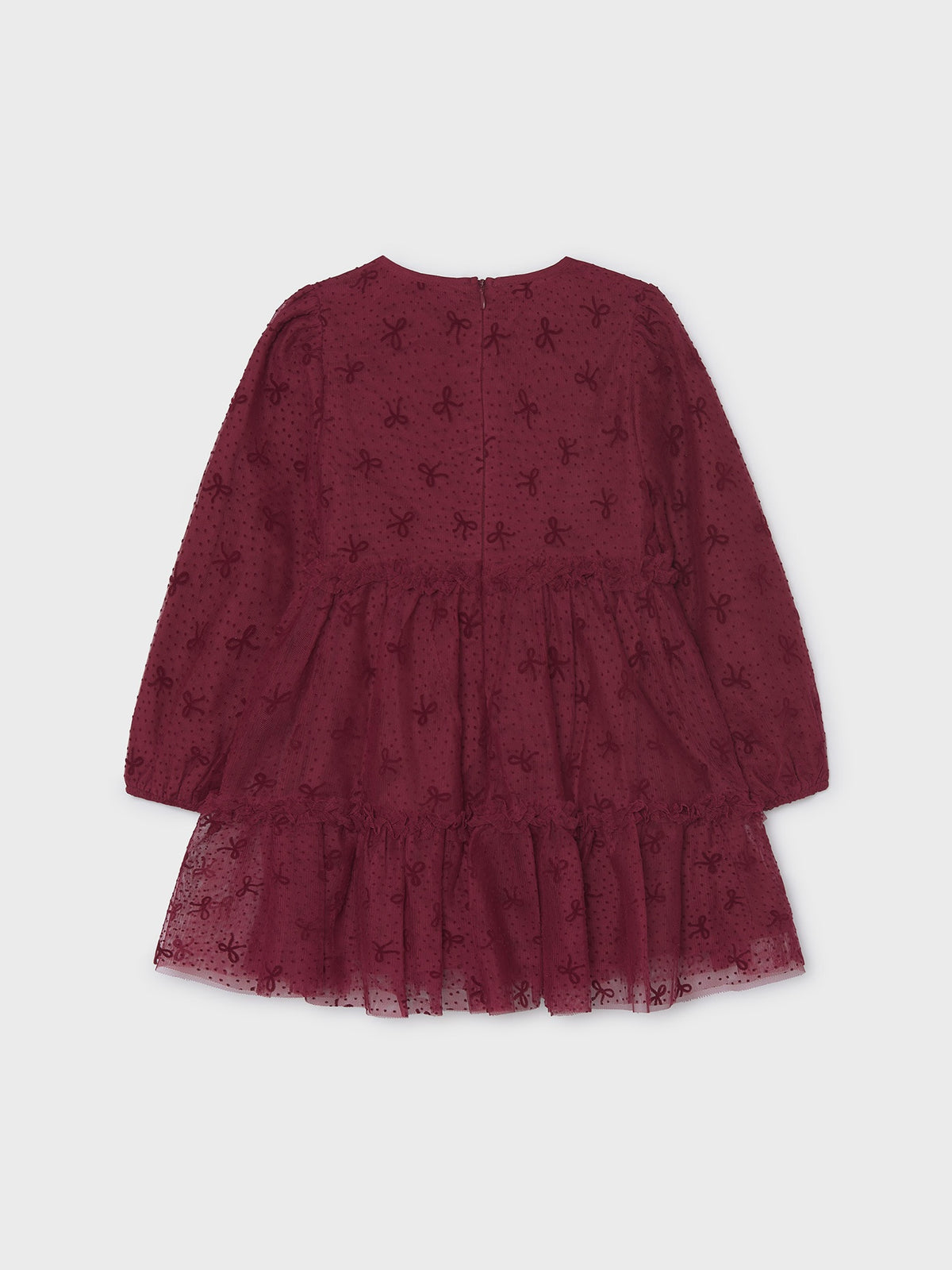 Vestido tule fantasia Framboesa (Vermelho Escuro)  para Menina - Mayoral