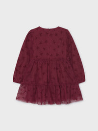 Vestido tule fantasia Framboesa (Vermelho Escuro)  para Menina - Mayoral