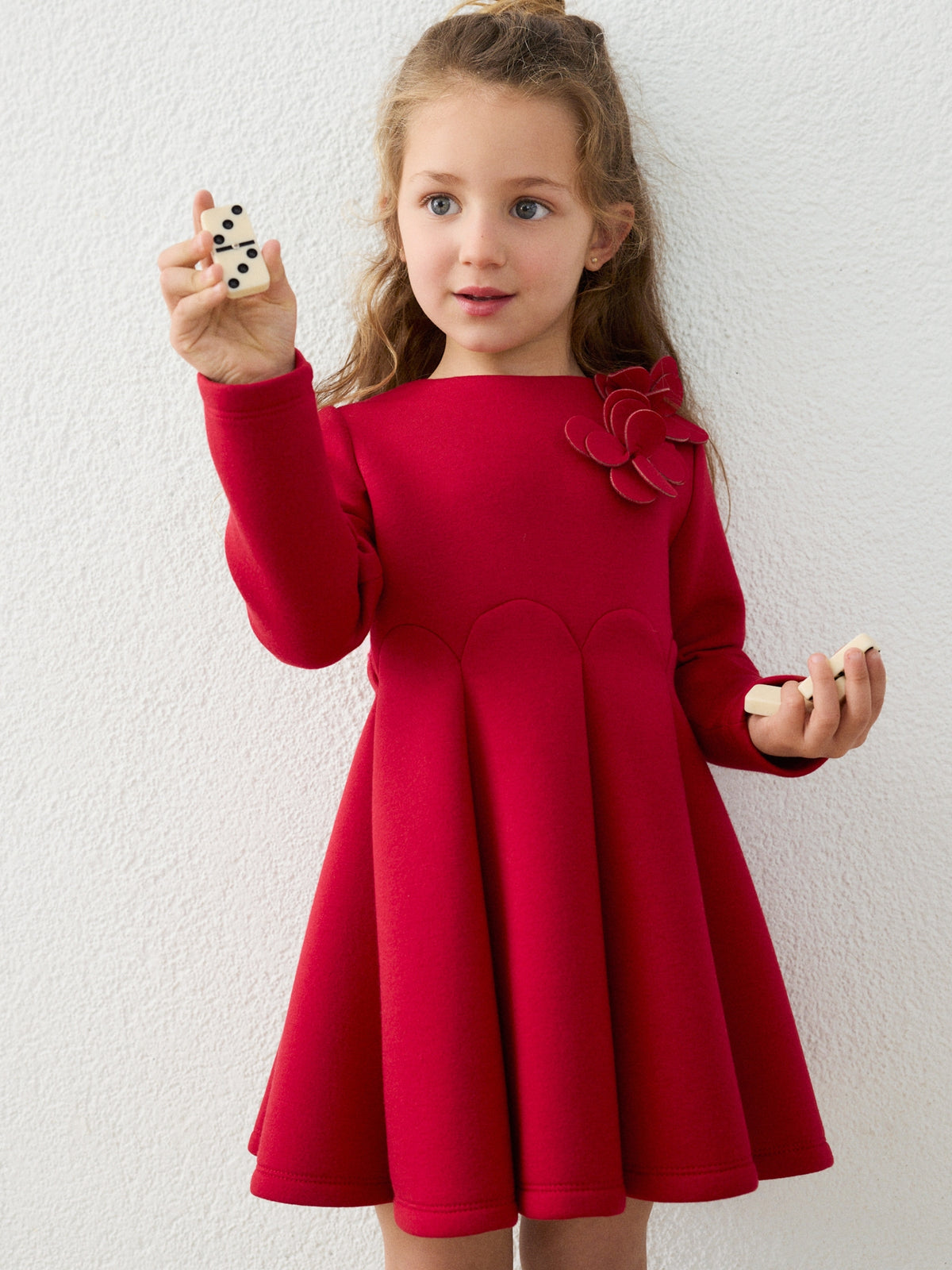 Vestido neopreno Framboesa (Vermelho Escuro)  para Menina - Mayoral