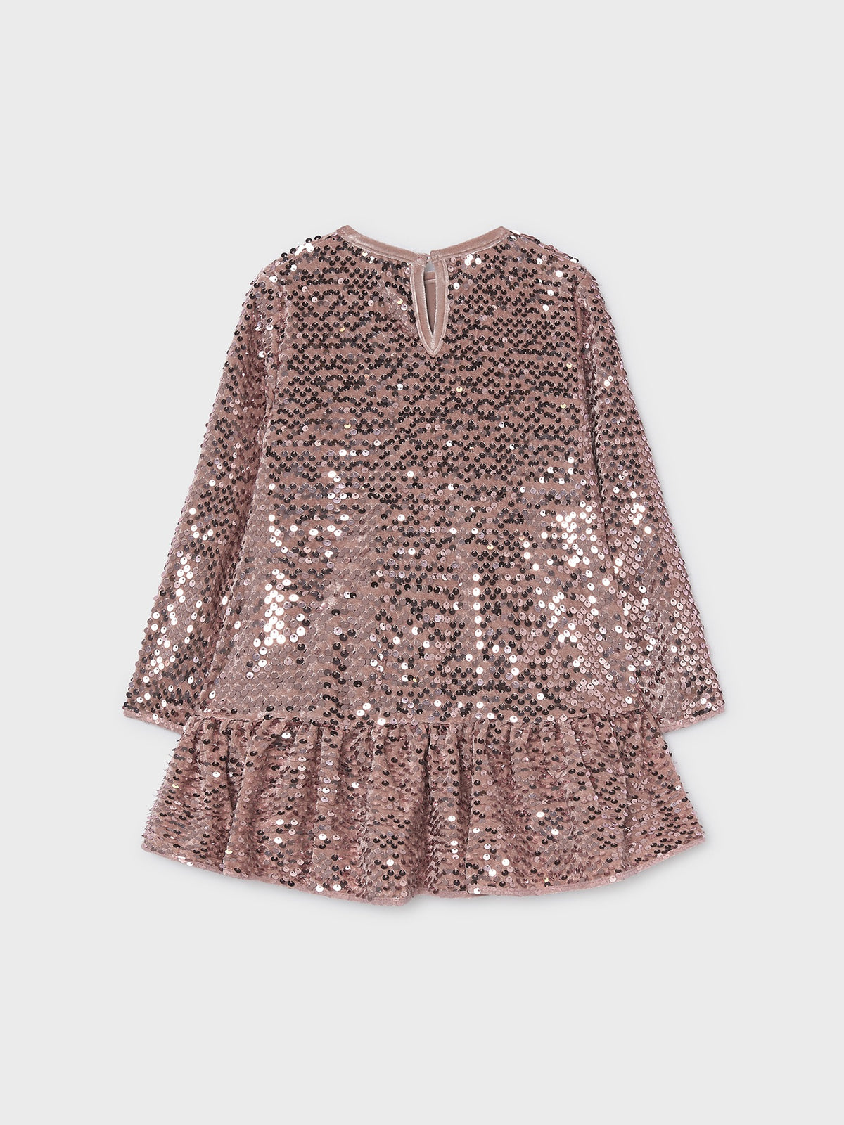 Vestido veludo lantejoulas Quartzo (Rosa)  para Menina - Mayoral