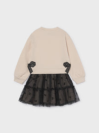 Conj.saia tule Preto (Preto)  para Menina - Mayoral