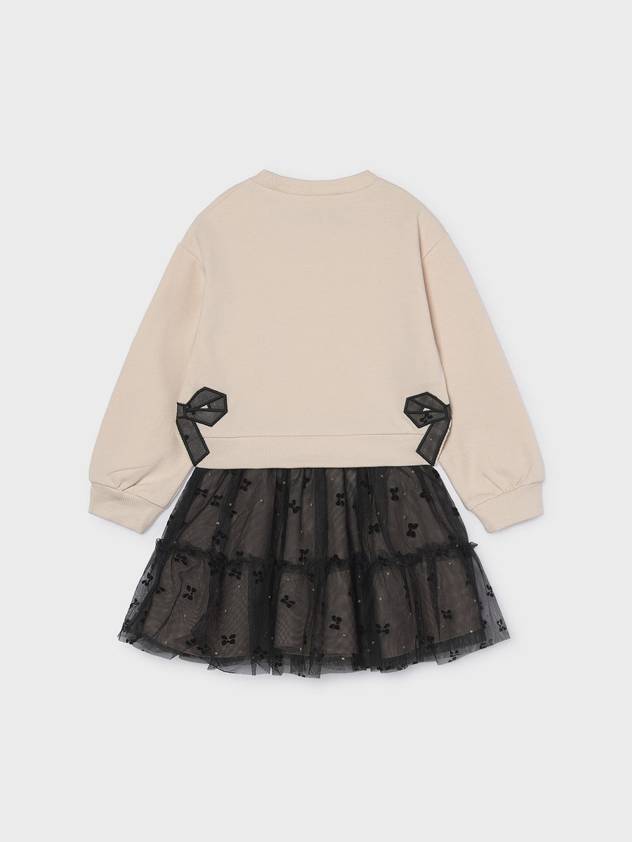 Conj.saia tule Preto (Preto)  para Menina - Mayoral