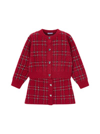 Conj. saia tricô pelo Vermelho (Vermelho)  para Menina - Mayoral
