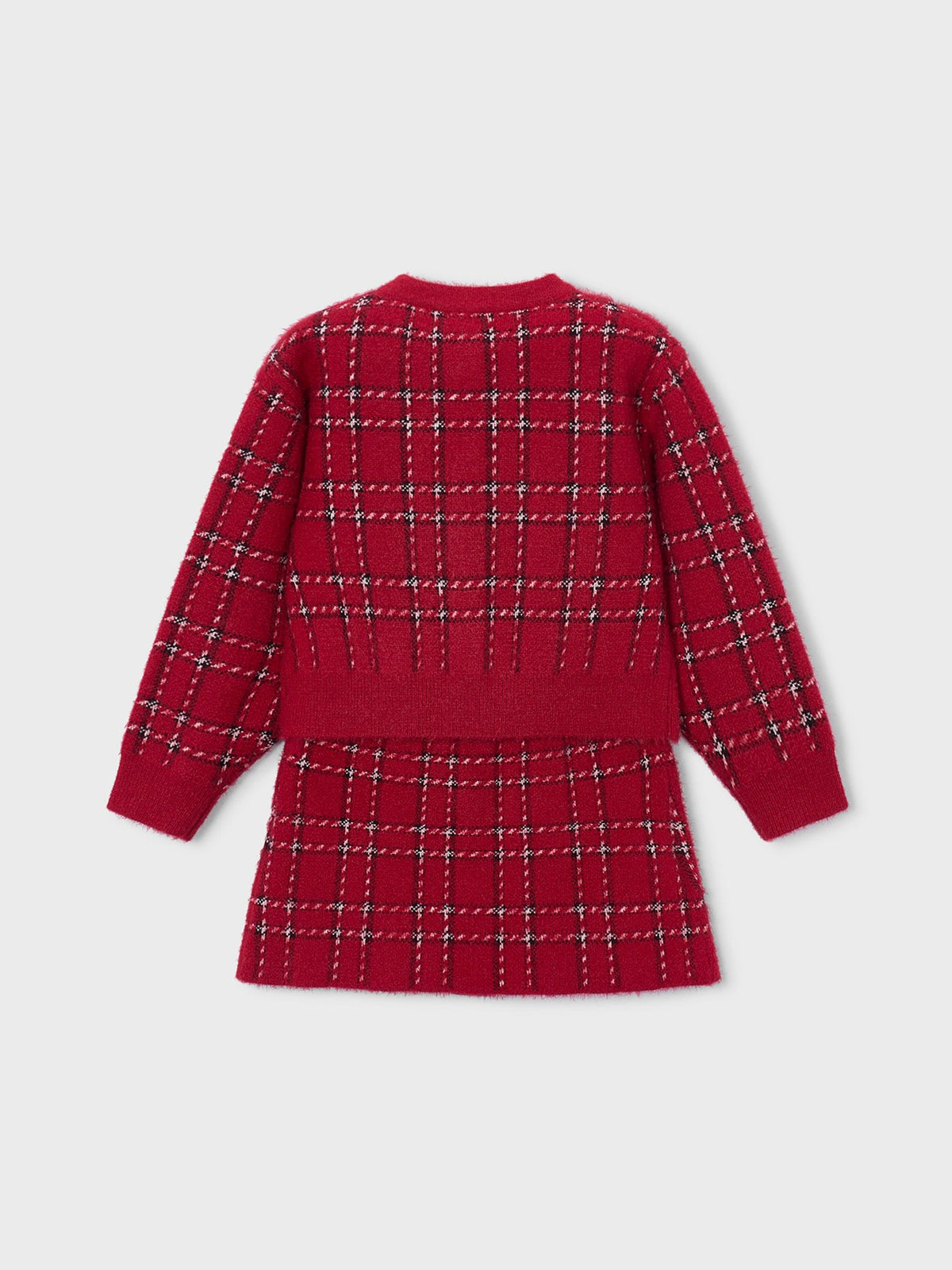 Conj. saia tricô pelo Vermelho (Vermelho)  para Menina - Mayoral