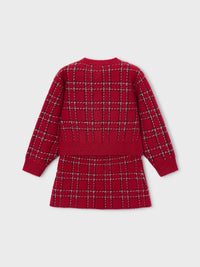 Conj. saia tricô pelo Vermelho (Vermelho)  para Menina - Mayoral