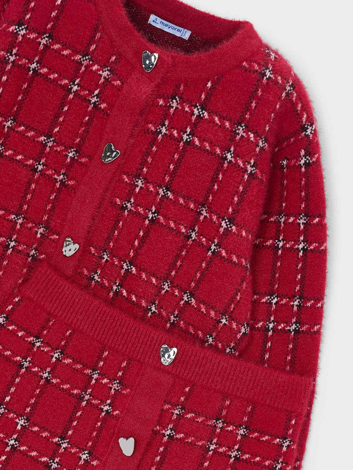 Conj. saia tricô pelo Vermelho (Vermelho)  para Menina - Mayoral