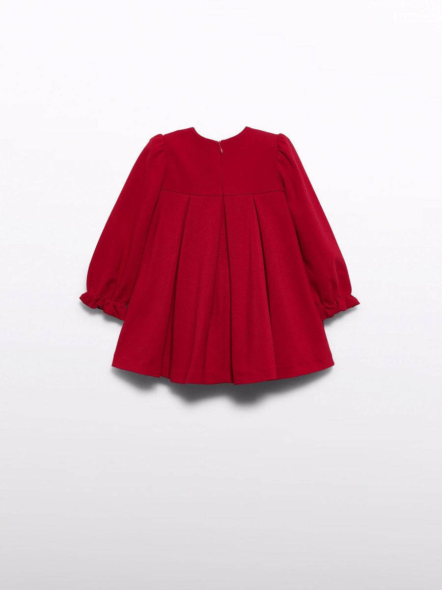 Vestido malha milano Vermelho (Vermelho)  para Bebé Menina - Abel & Lula