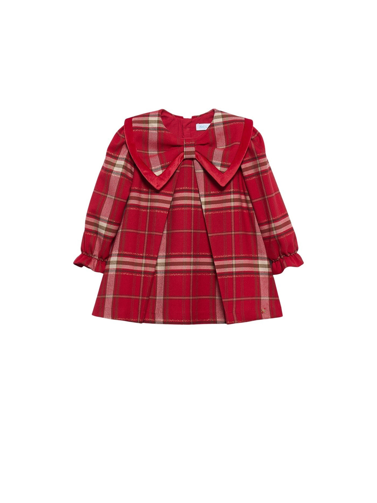 Vestido xadrez Vermelho (Vermelho)  para Bebé Menina - Abel & Lula