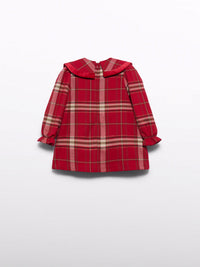 Vestido xadrez Vermelho (Vermelho)  para Bebé Menina - Abel & Lula