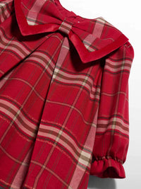 Vestido xadrez Vermelho (Vermelho)  para Bebé Menina - Abel & Lula