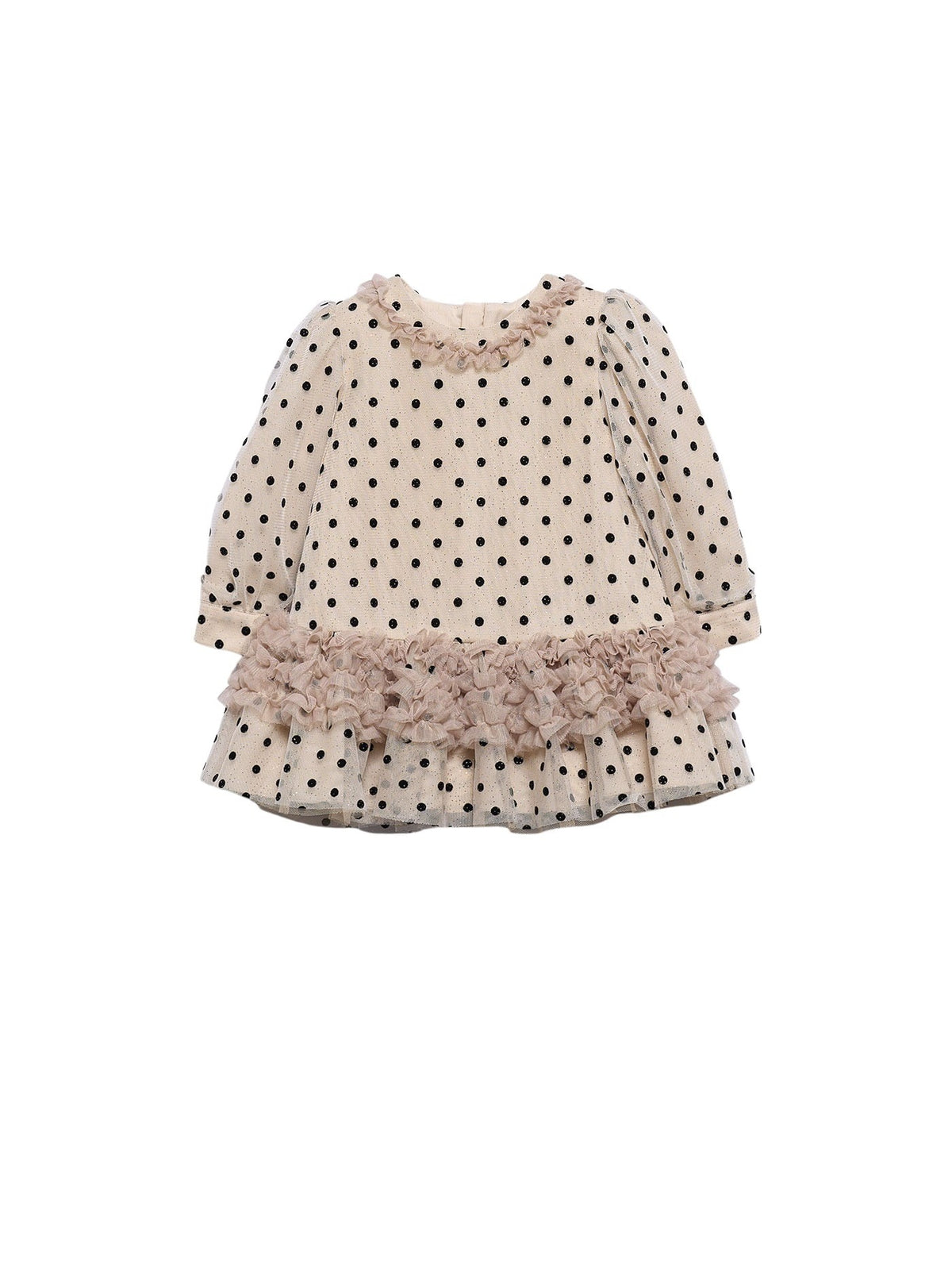 Vestido tule Bege (Bege)  para Bebé Menina - Abel & Lula