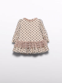 Vestido tule Bege (Bege)  para Bebé Menina - Abel & Lula