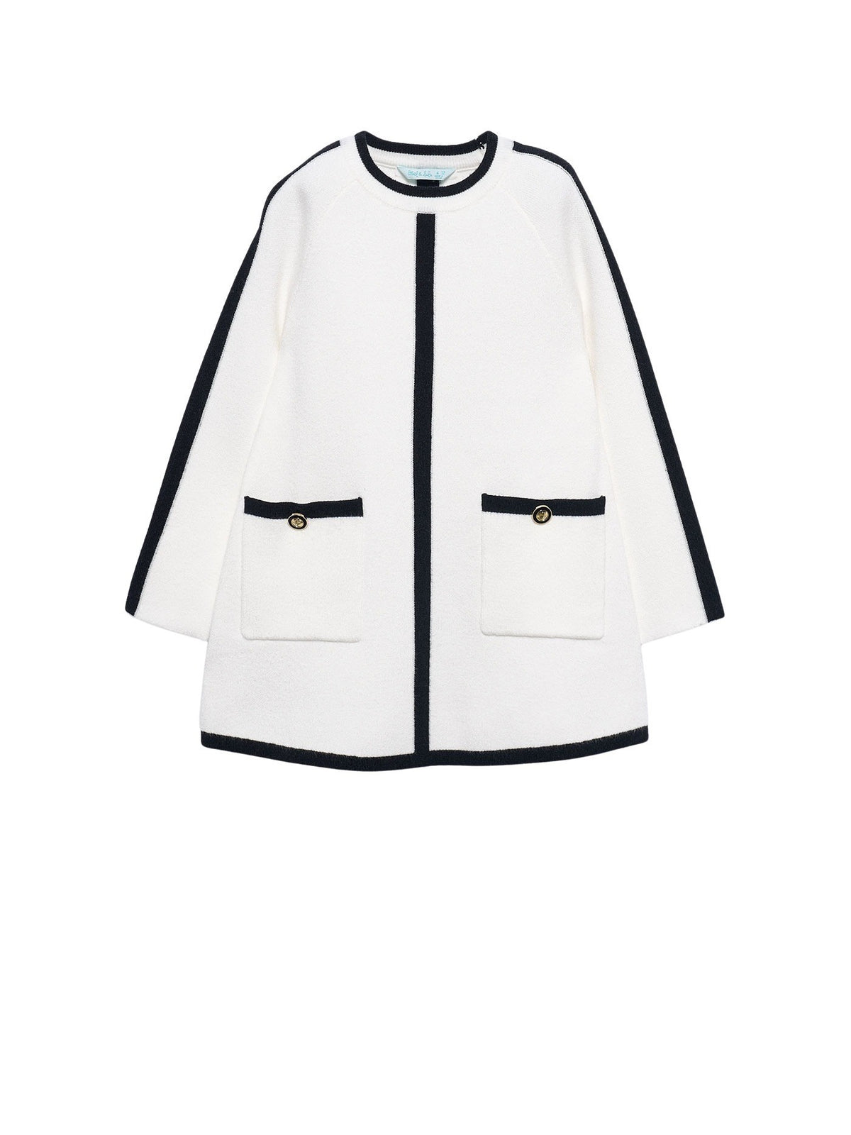Vestido tricot Merengue (Branco)  para Menina - Abel & Lula