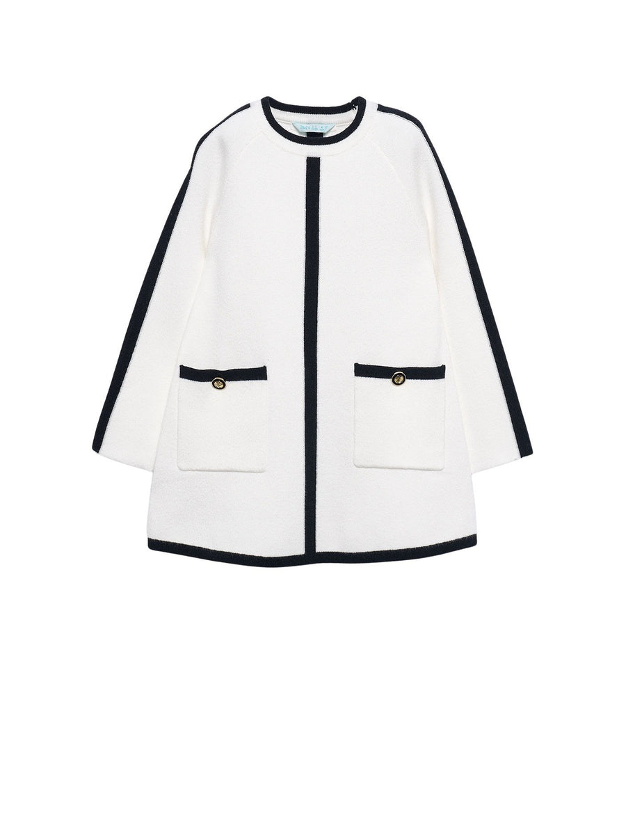 Vestido tricot Merengue (Branco)  para Menina - Abel & Lula