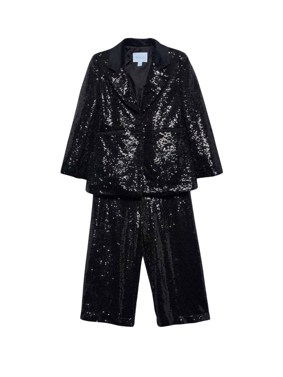 Fato senhora lantejoulas Preto (Preto)  para Menina - Abel & Lula