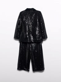 Fato senhora lantejoulas Preto (Preto)  para Menina - Abel & Lula