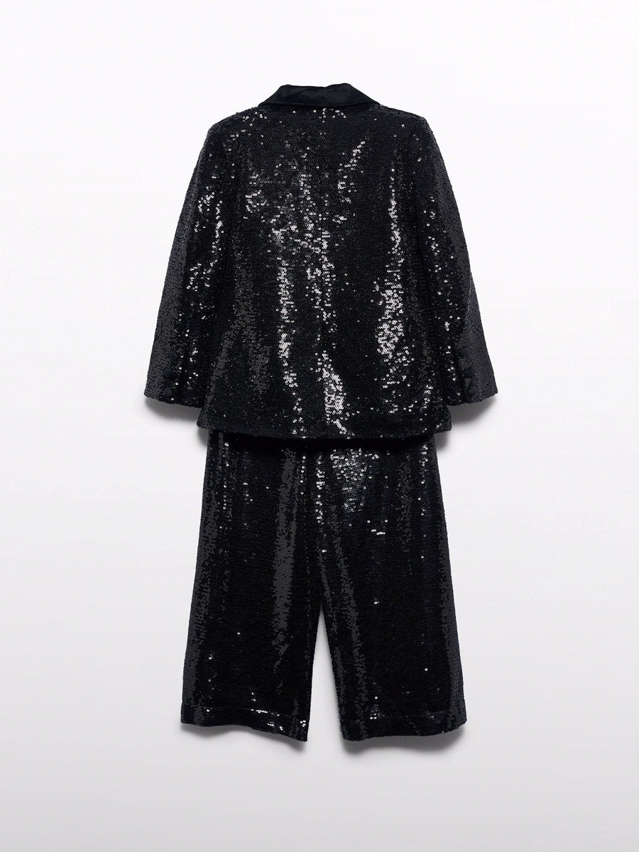 Fato senhora lantejoulas Preto (Preto)  para Menina - Abel & Lula