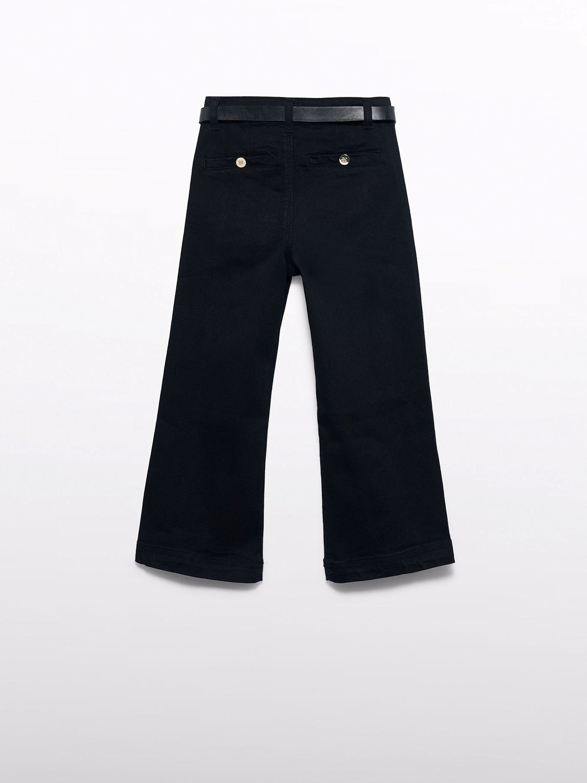 Calça ganga c/ remendos Preto (Preto)  para Menina - Abel & Lula