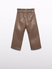 Calça Macchiato (Castanho Escuro)  para Menina - Abel & Lula
