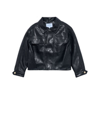 Jaqueta Preto (Preto)  para Menina - Abel & Lula