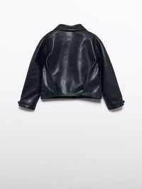 Jaqueta Preto (Preto)  para Menina - Abel & Lula