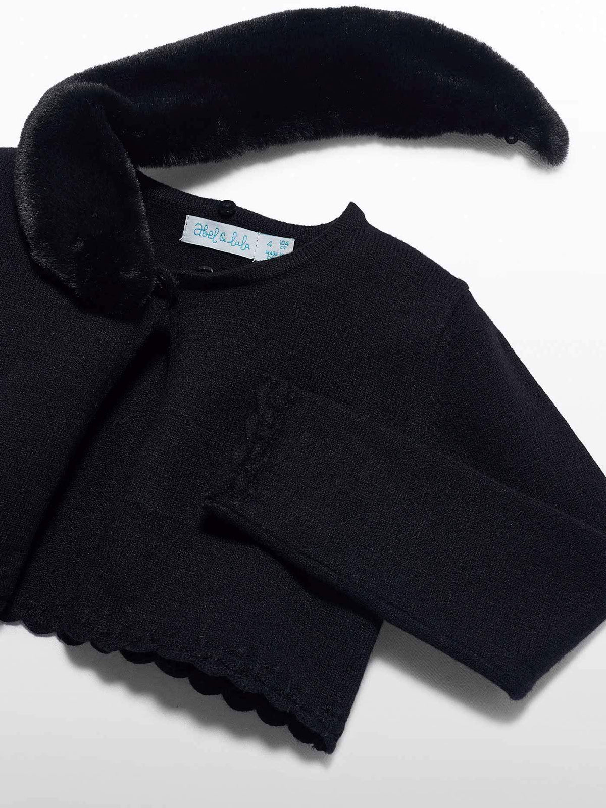Casaco tricot bebé Preto (Preto)  para Menina - Abel & Lula
