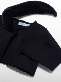Casaco tricot bebé Preto (Preto)  para Menina - Abel & Lula