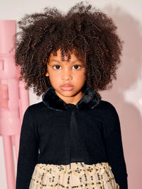 Casaco tricot bebé Preto (Preto)  para Menina - Abel & Lula