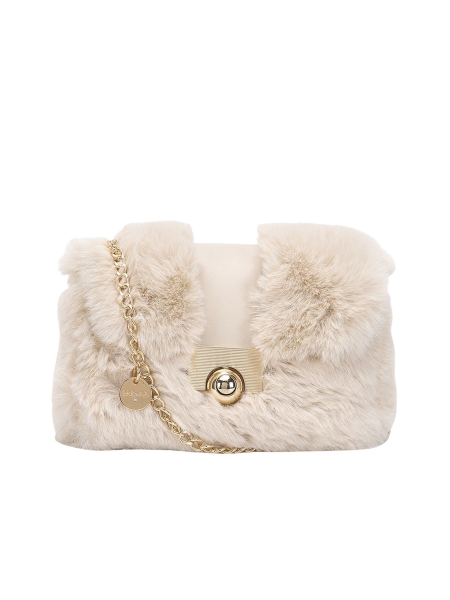 Bolsa pêlo Creme (Creme / Pérola)  para Menina - Abel & Lula