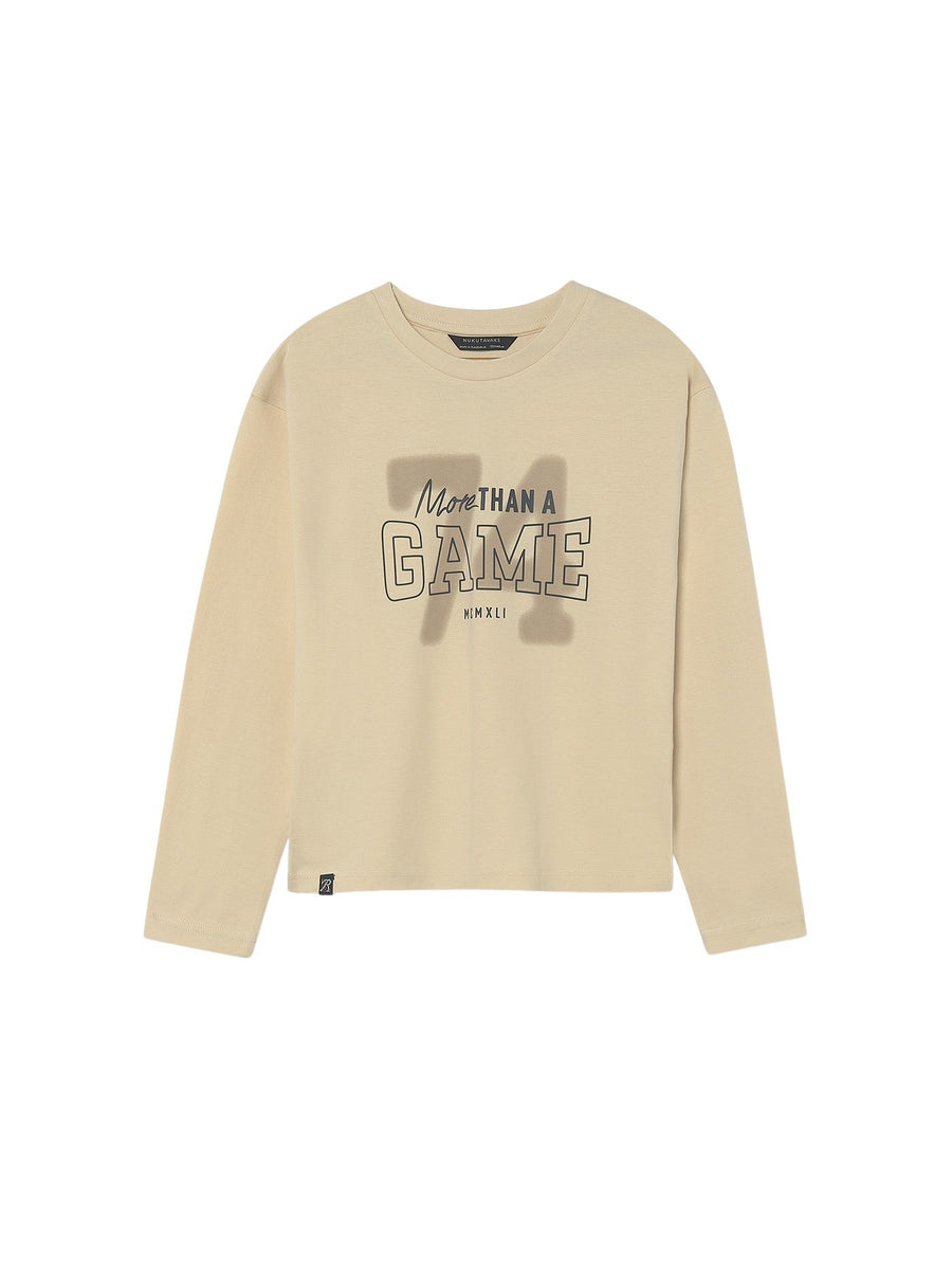 Camisola back print Palmito (Bege)  para Menino - Mayoral