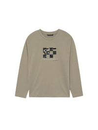Camisola mini print Sésamo (Khaki)  para Menino - Mayoral